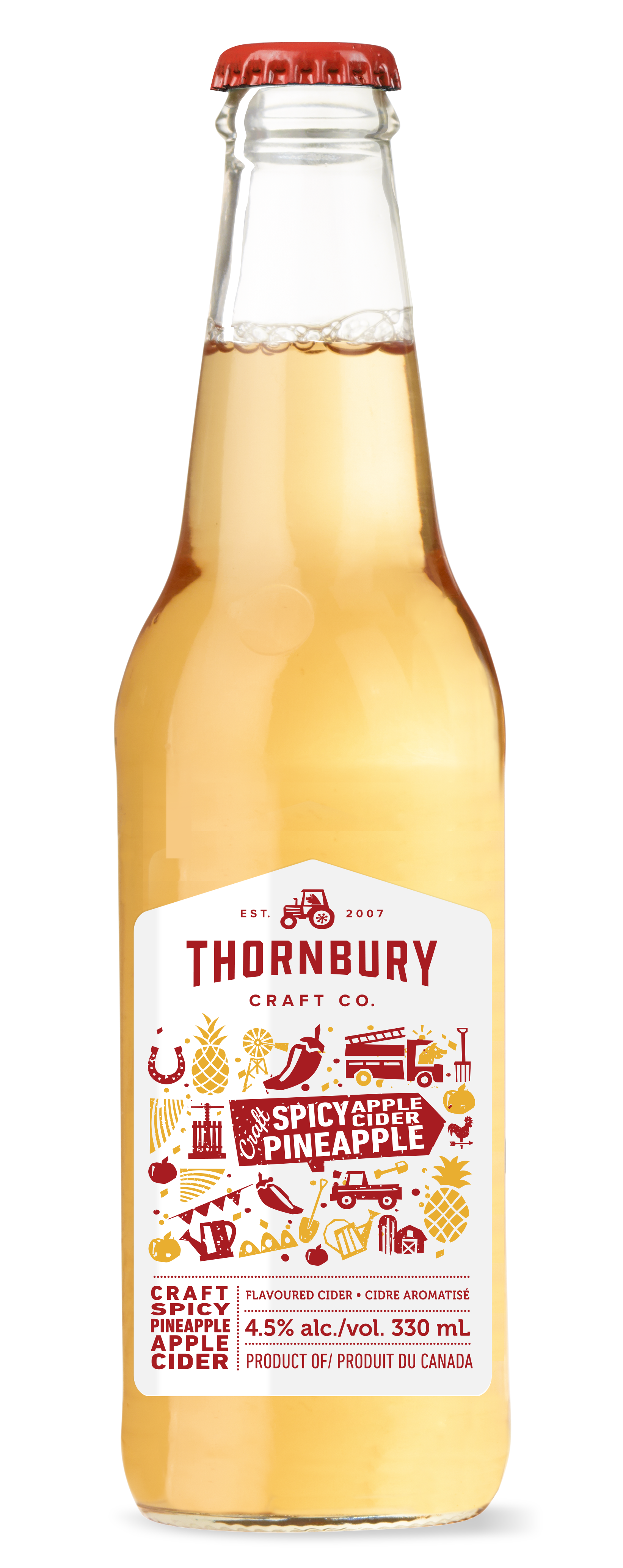 Thornbury Spicy Pineapple Apple Cider 330ml AVAILABLE FOR LIMITED TIME