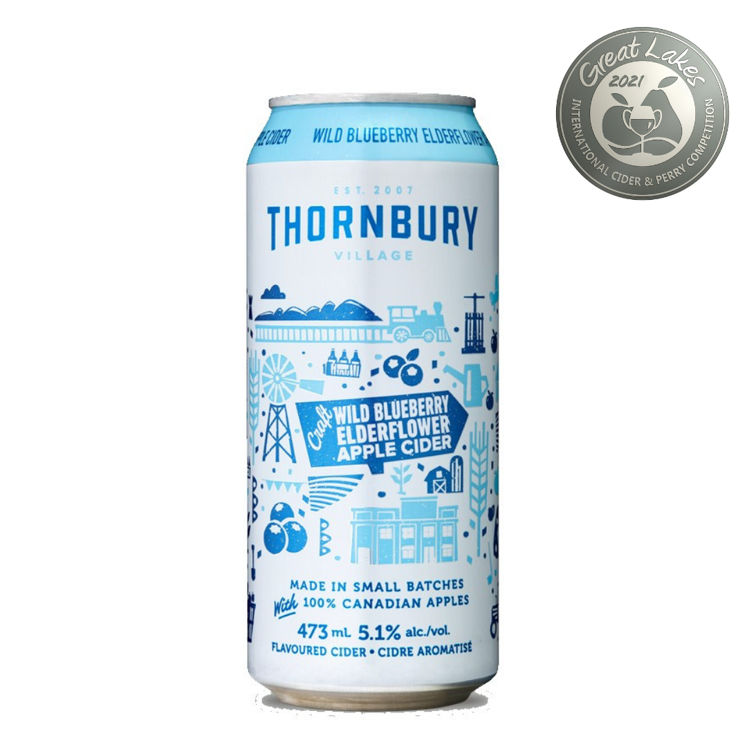 Thornbury Wild Blueberry Elderflower Apple Cider