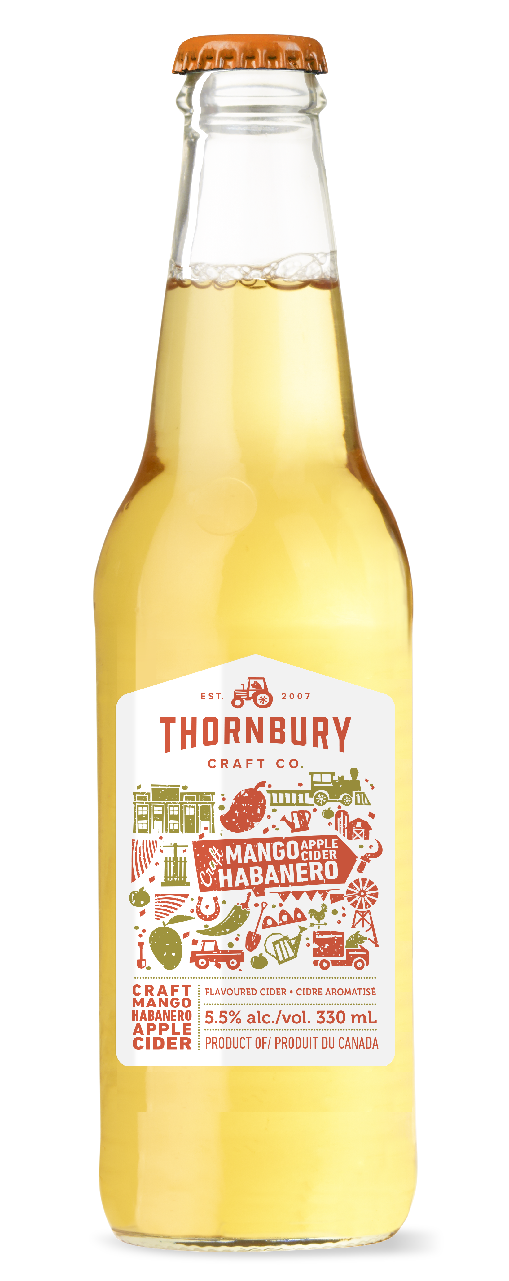Thornbury Spicy Pineapple Apple Cider 330ml    AVAILABLE FOR LIMITED TIME