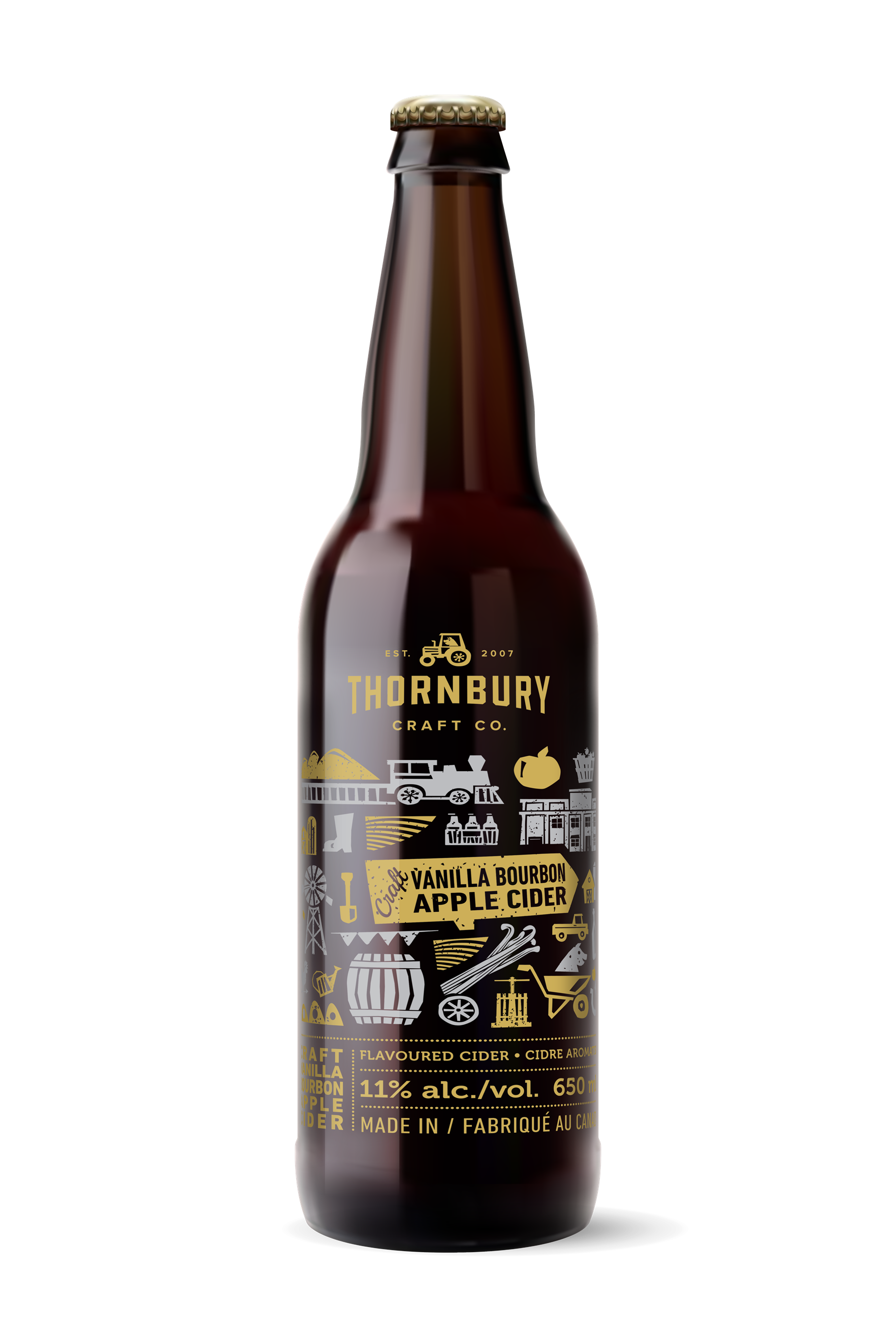 Thornbury Vanilla Bourbon Apple Cider 650ml