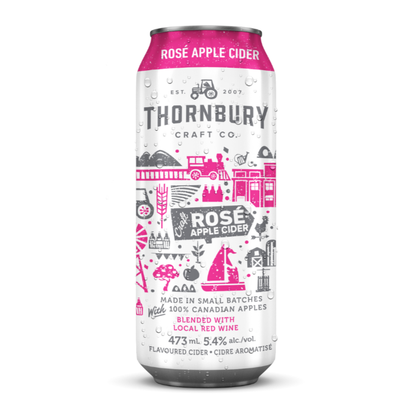 Thornbury Rosé Apple Cider Can
