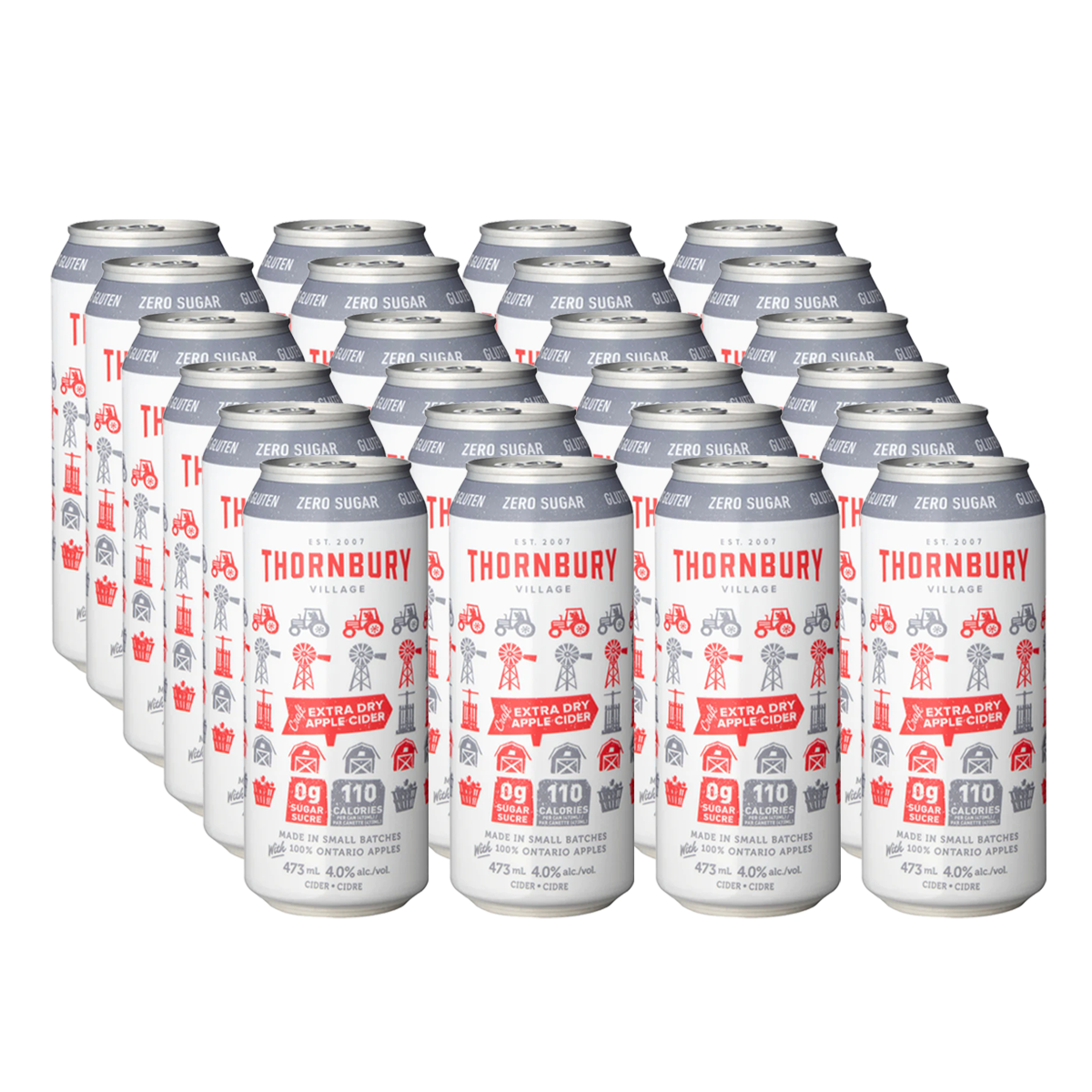 Boxing Week Special - Zero-Gram Sugar Apple Cider - Case of 24 for $65.00