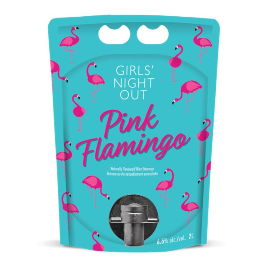 Girls' Night Out Pink Flamingo 2L Pouch